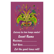 Mardi Gras 5.5" x 8.5"  Portrait Please View Notes