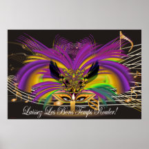 Mardi Gras 60" X 40" Hi Res  Please View Notes Print