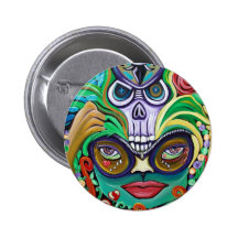 Mardi Gras Art Pin