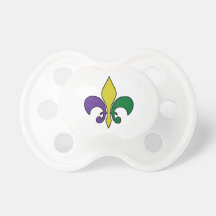 Mardi Gras Baby Pacifier