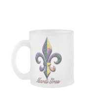 Mardi Gras bead Fleur de lis 2 Coffee Mugs