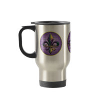 Mardi Gras bead Fleur de lis 2 Mugs
