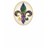 Mardi Gras Bead Fleur de lis t-shirts
