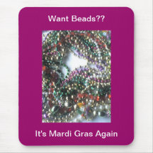 Mardi Gras Beads Mousepad