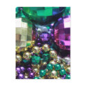 Mardi Gras Beads Postcard Invitations Templates