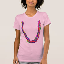 Mardi Gras Beads Tee Shirt