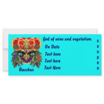 Mardi Gras Business Ovr 30 Colours View Notes Personalized Rack Card