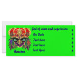 Mardi Gras Business Ovr 30 Colours View Notes Customised Rack Card