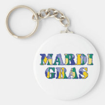 Mardi Gras Camo Key Chains