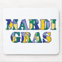 Mardi Gras Camo Mouse Pad