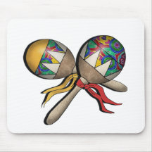 Mardi Gras, Carnival, Tropical Maracas - 01 Mousepad