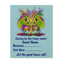 Mardi Gras Carvinal  4.5" x 5.6" Please View Notes