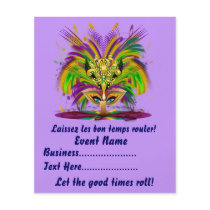 Mardi Gras Carvinal  4.5" x 5.6" Please View Notes