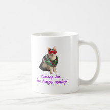Mardi Gras Cat Coffee Mug