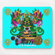 Mardi Gras D. J. Dragon King View Hints please Mouse Mat