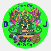 Mardi Gras D. J. Dragon King View Hints please Stickers