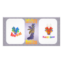Mardi Gras Drag Queen Photo Greeting Card