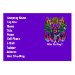 Mardi Gras Dual Logo Please View Notes Business Card