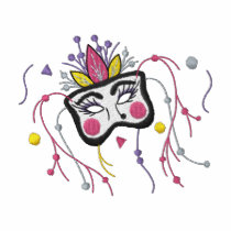 Mardi Gras Embroidered Polo Shirt