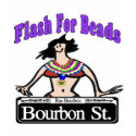 Mardi Gras Flash for Beads Bourbon St t-shirts