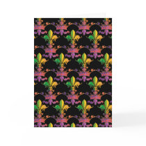 Mardi Gras Fleur de Crown Greeting Card
