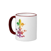 Mardi Gras Fleur de Crown Coffee Mug