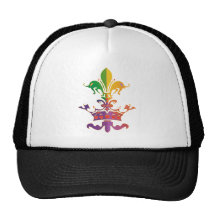 Mardi Gras Fleur de Crown Trucker Hat
