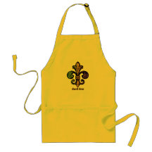 Mardi Gras Fleur de lis Aprons