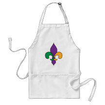Mardi Gras Fleur de Lis Aprons