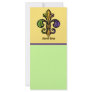 Mardi Gras Fleur de lis Rack Cards
