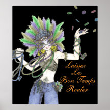 Mardi Gras Girl - Poster
