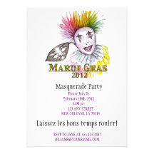 Mardi Gras Invitation