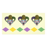 Mardi Gras Jester Custom Photo Card