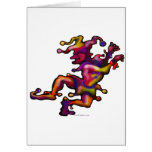 Mardi Gras Jester Greeting Card
