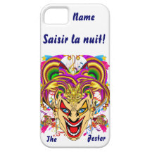 Mardi Gras Jester Important View Hints please Case For The iPhone 5