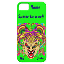 Mardi Gras Jester Important View Hints please iPhone 5 Case