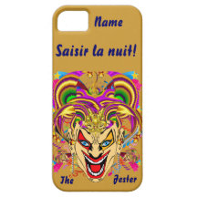 Mardi Gras Jester Important View Hints please iPhone 5 Cover