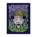 Mardi Gras Jester postcards