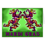 Mardi Gras Jesters Card