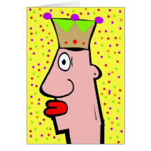 Mardi Gras King "REX" Greeting Card