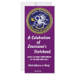 Mardi Gras Louisiana Bicentennial 1812-2012 Customized Rack Card