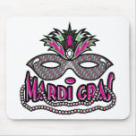 Mardi Gras Mask and Beads mousepads