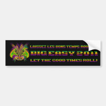Mardi-Gras-Mask-The-Queen-V-3 Bumper Sticker