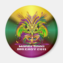 Mardi-Gras-Mask-The-Queen-V-4 Magnet