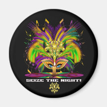 Mardi-Gras-Mask-The-Queen-V-4 Magnets