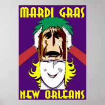 MArdi Gras Masking Posters