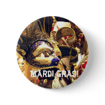Mardi Gras Masks Button