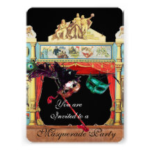 MARDI GRAS MASQUERADE BALL THEATRE STAGE CUSTOM ANNOUNCEMENT