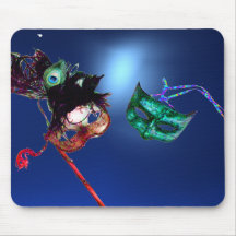 MARDI GRAS MASQUERADE blue Mousemat