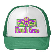 Mardi gras mesh hats